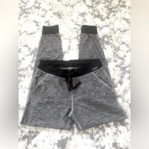 PINK Heather Gray/Black Yoga Pants Size XS
